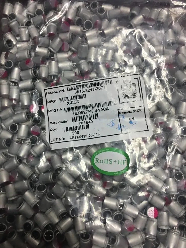 

Solid state capacitor 8X11.5 6.3V820UF motherboard graphics card solid capacitor 6.3V 820UF