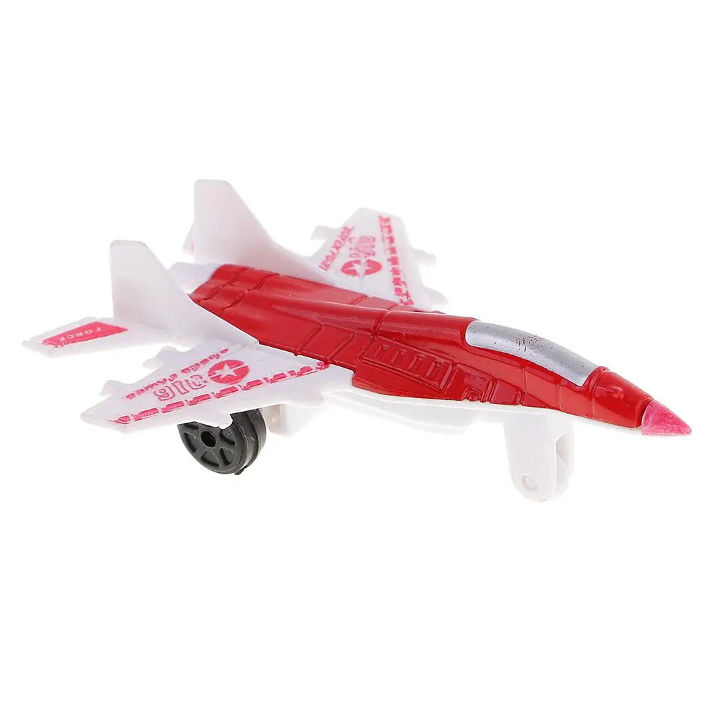 Jouets d'avion moulés sous pression pour enfants, chasseur assressenti, thème militaire, 4 pièces