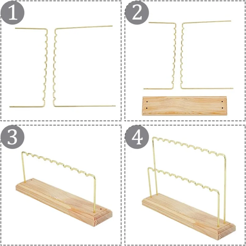 القرط قلادة حلقة سوار حامل مجوهرات عرض المجوهرات المنظم أصحاب رفوف تخزين معدنية