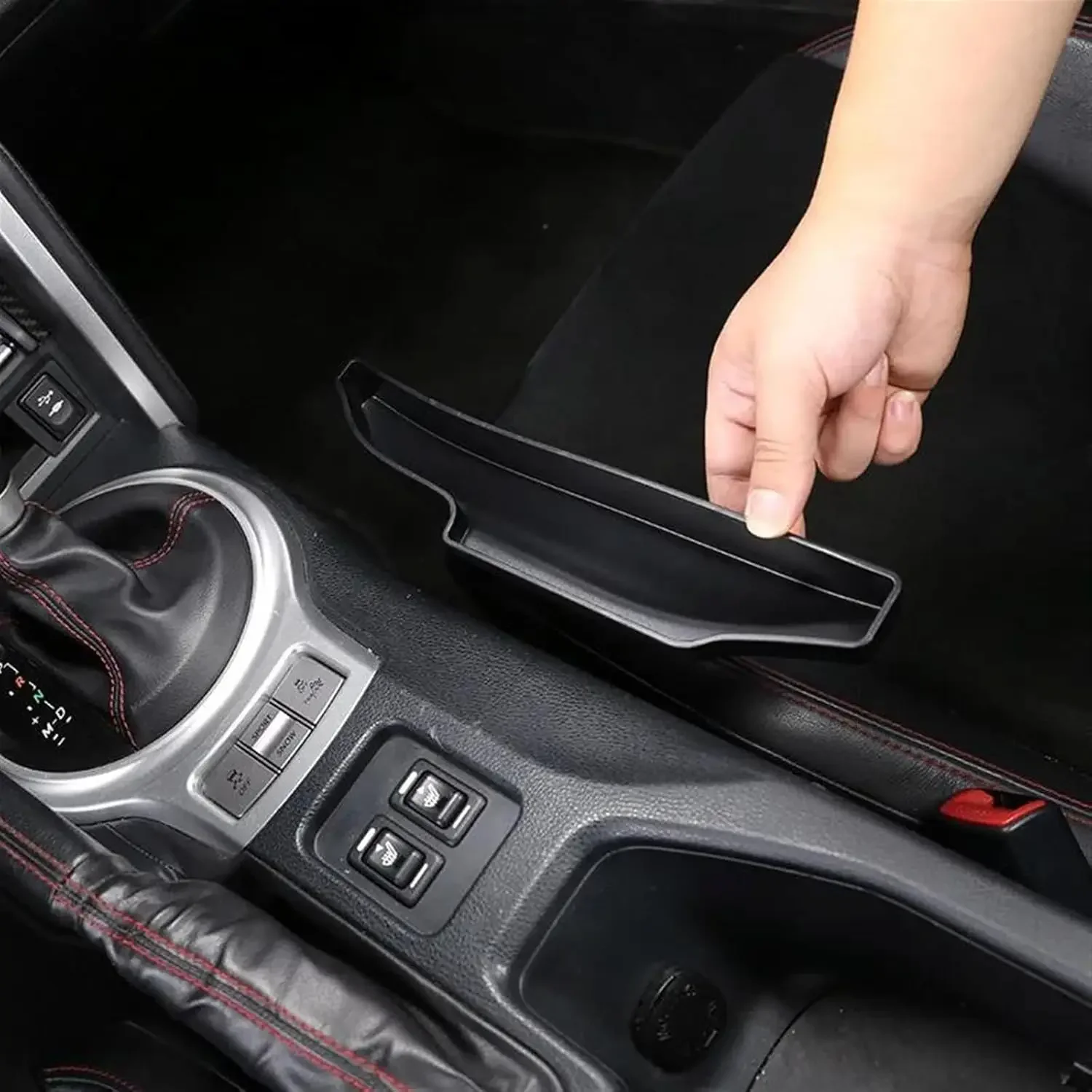 ABS Car Center Console Side Additional Storage Box For Toyota 86 / Subaru BRZ 2012-2021 Multipurpose Stowing Tidy Container