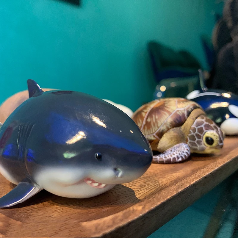 Animal Planet A Series Of Laugh And Grow Fat Animal Figure Ocean Biology 4th Generation Cute Doll Trendy Play Toy Birthday Gift