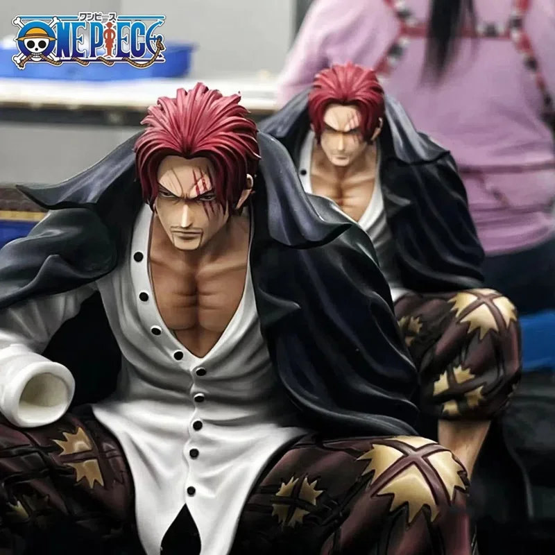 

17cm One Piece GK Shanks Figure Chronicle Master Stars Plece BT Sitting Posture Pvc Action Figure Anime Collection Model Toys