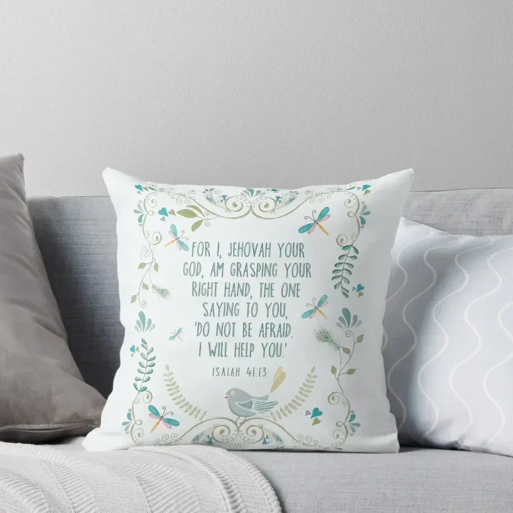 

Isaiah 41:13 Throw Pillow christmas pillowcases Sofa Cushions Covers pillow