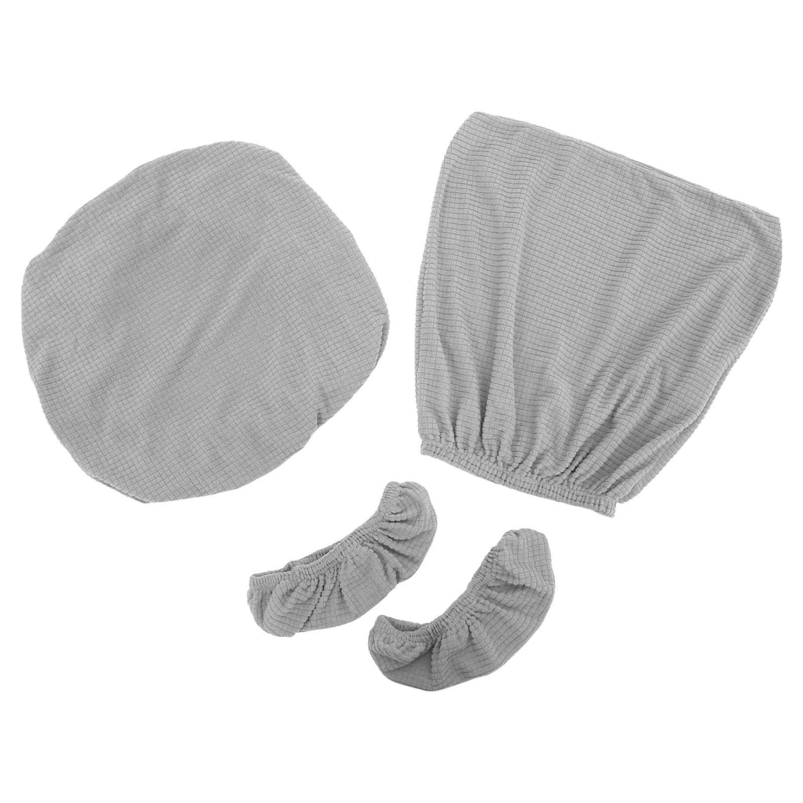 Stretch Office Chair Cover Set Nonslip Seat Backrest Armrest Protector for Gaming Ergonomic Chairs