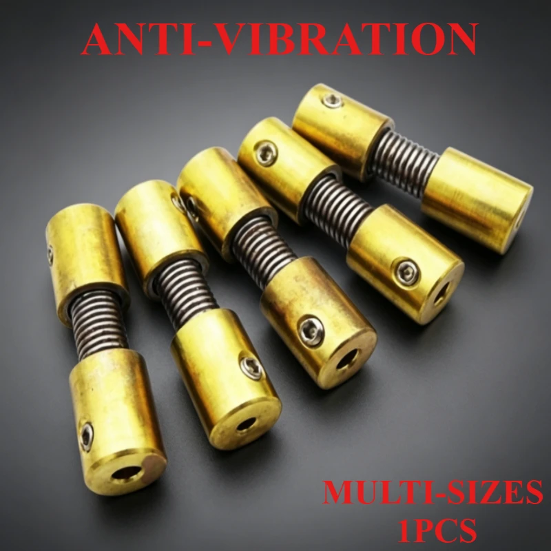 

1PC Spring Coupling Universal Joint Connector 4mm 3mm 3.175mm 1/8" 2.3mm 2mm Coupler for Brush Motor RC Boats Marine