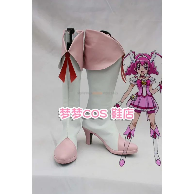 HappinessCharge PreCure!/Pretty Cure! smile  Cure Happy Anime Characters Shoe Cosplay Shoes Boots Party Costume Prop