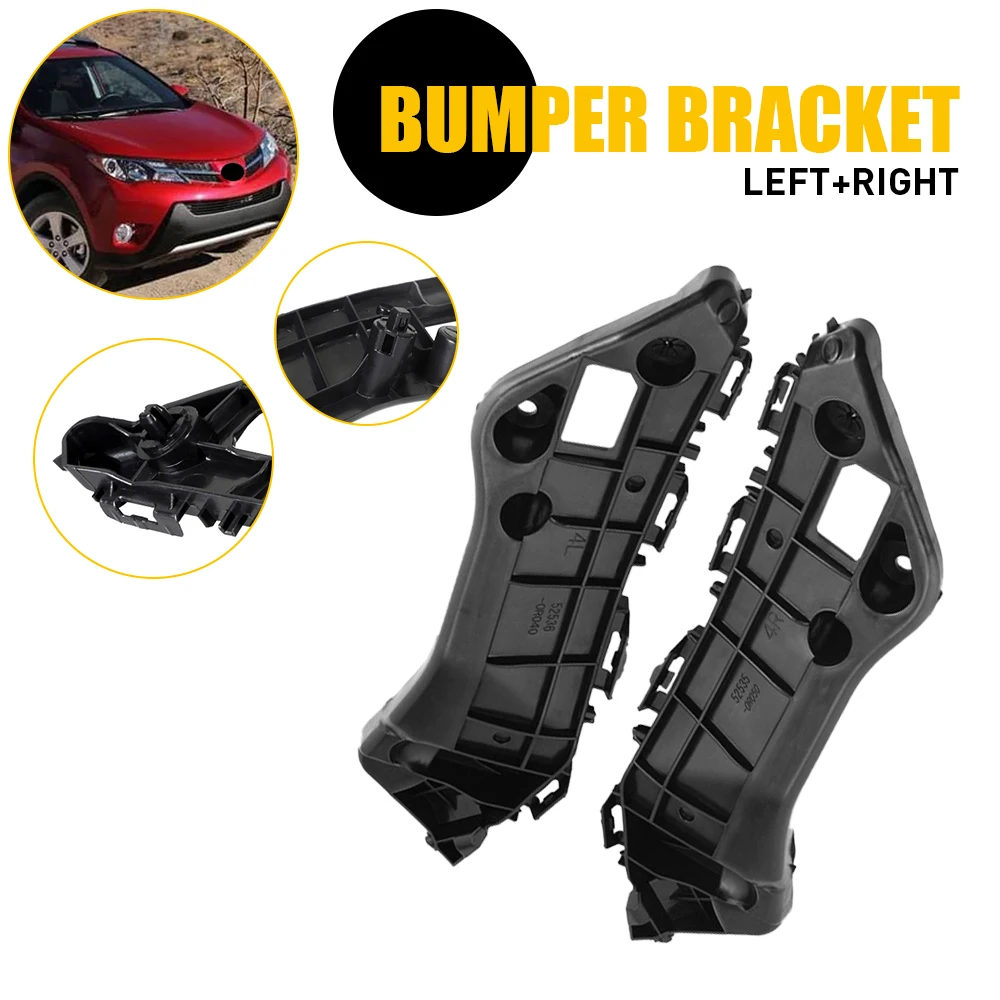 2Pcs Left+Right Bumper Support Bracket Fit For Toyota RAV4 2006 2007 2008 2009 2010 2011 2012 2013 2014 2015 2016 2017 2018