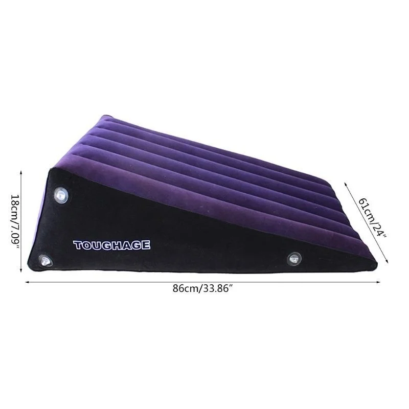 TOUGHAGE Large Ramp Inflatable Pillow Sex Sofa Bed Wedge Cushion Love Position Couple Toys PVC Adult Furniture For Sleeping