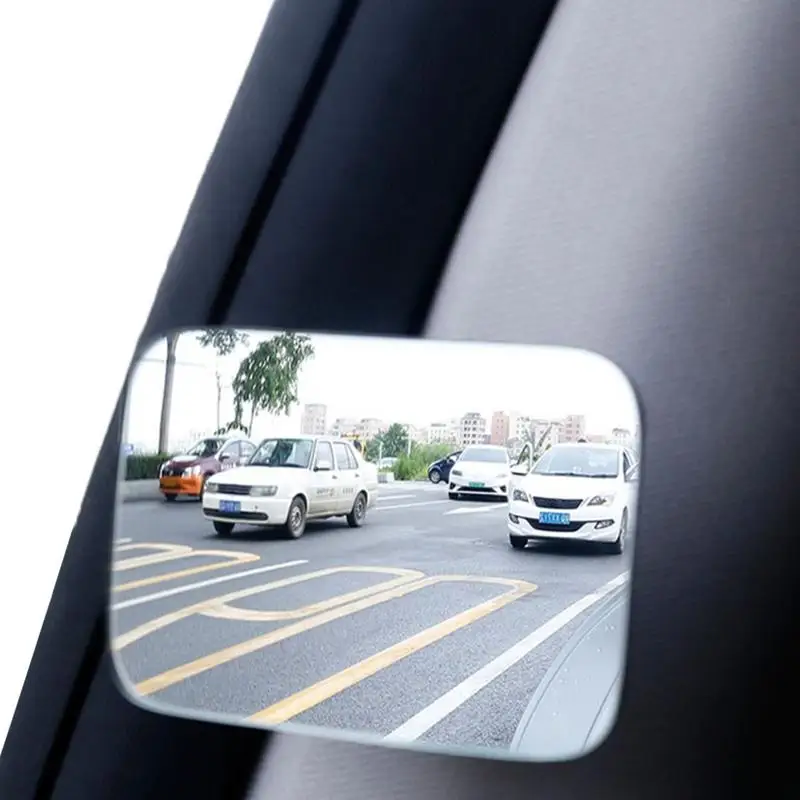 Car Arc Wide-angle Rearview Mirror Clear Slim Blind  Reversing Glass Convex Rear View Mirror Parking Mirror Car Blind Side