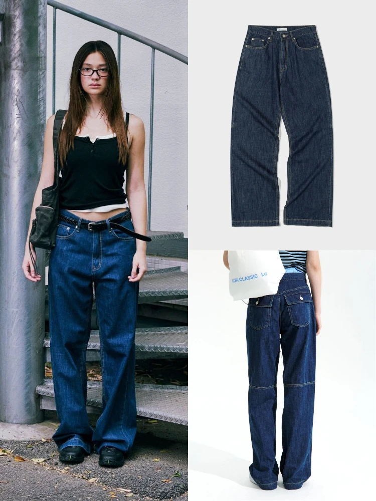 

Джинсы женские с высокой талией, широкие, свободного кроя, винтажные, в стиле «папиных» брюк, повседневные, из хлопка, эластичные