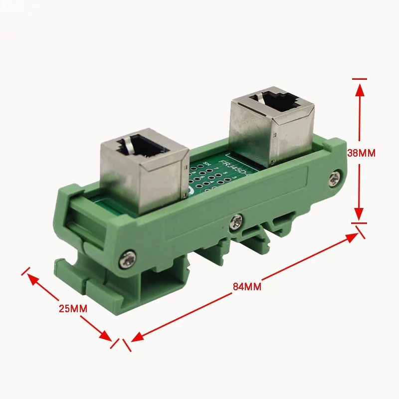 Mounting adapter can be used as end stop  gray green black Circuit Board Mounting Bracket For Mounting DIN Rail