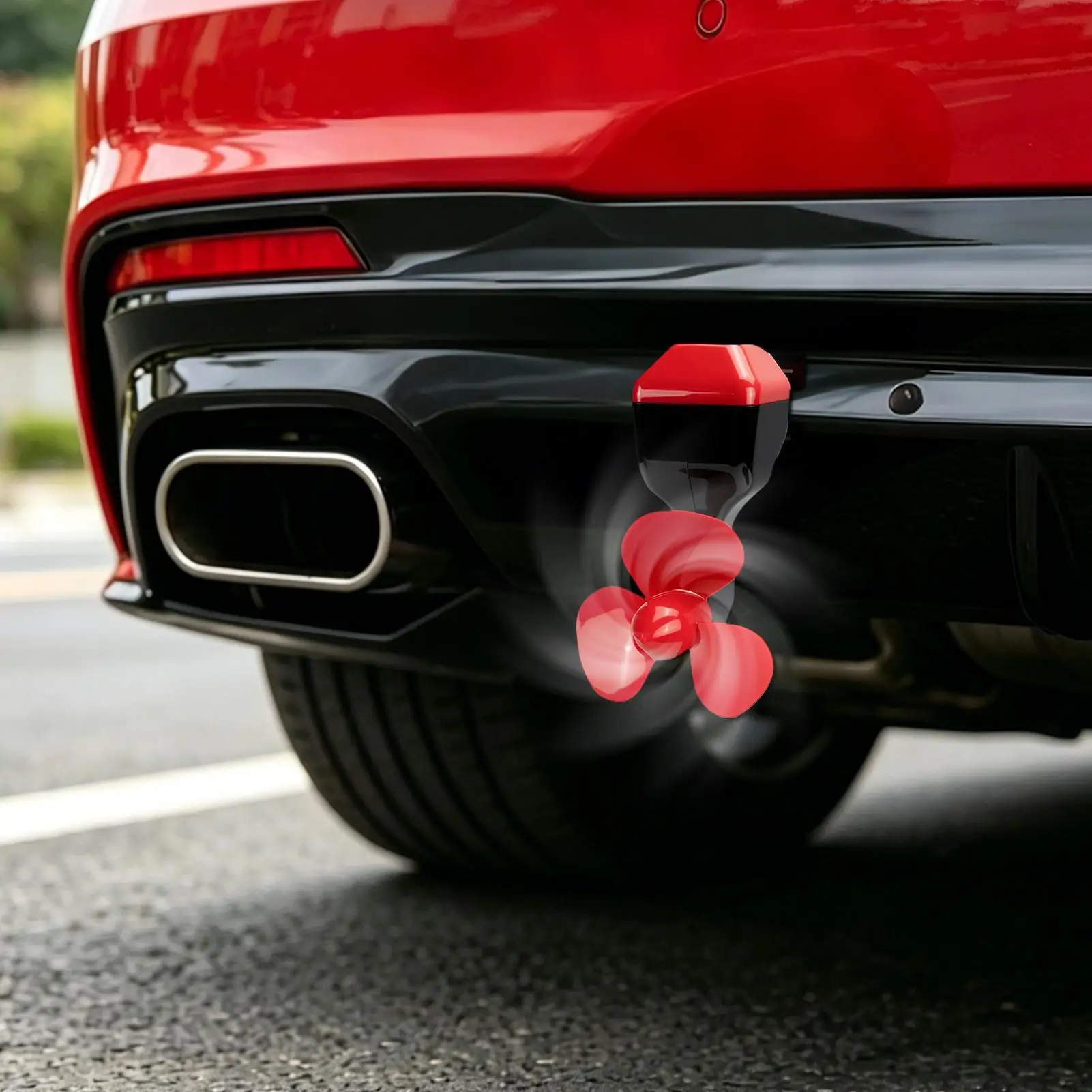 Car Tail Accessory Vehicle Trunk Propeller Shaped Accessory Motorcycle Tail Ornament For Sedan Automotive Truck SUV Outdoor