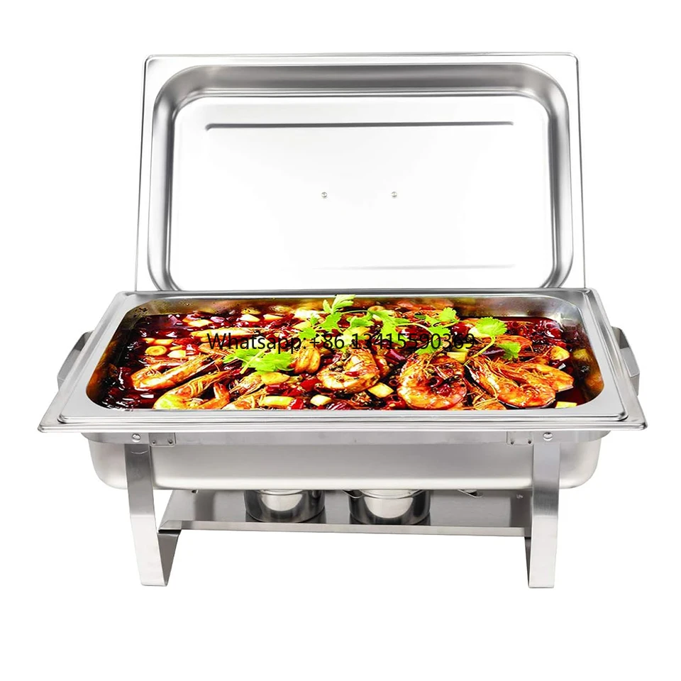 

ZC807-1 Chafing Dishes Buffet Set, Catering Equipment Buffet 8QT Stainless Steel Chafers Food Warmer Trays for Buffets, Parties