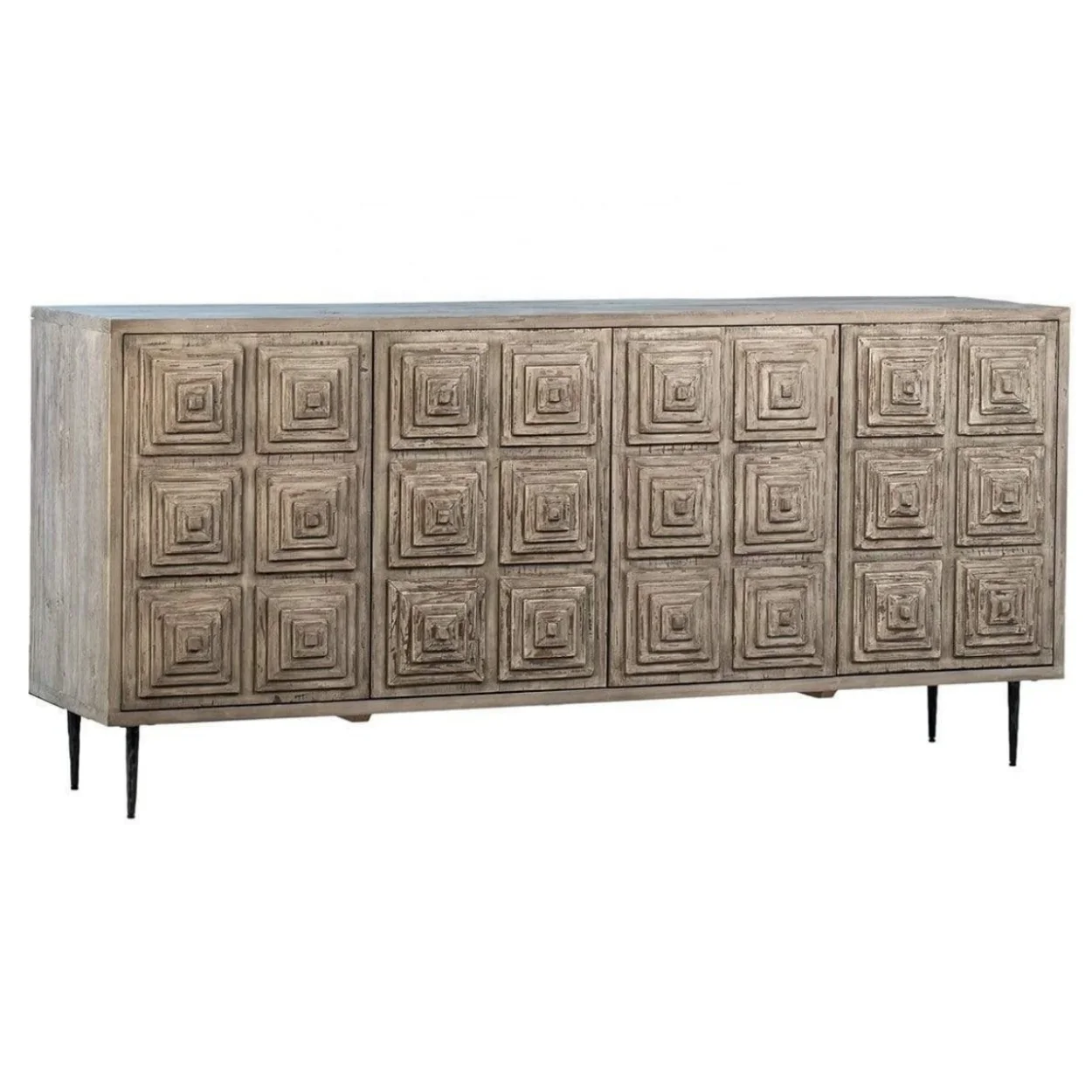 

# American Solid Reclaimed Wood Retro Console Storage Cabinet Porch Dining Antique Luxury Sideboard