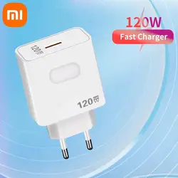 Xiaomi Charger 120W Original 11T Pro EU Plug Turbo Quick Charge 6A USB C 3.0 Cable For MI 12 Pro Ultranote 11t Pro POCO X3 X4 M4