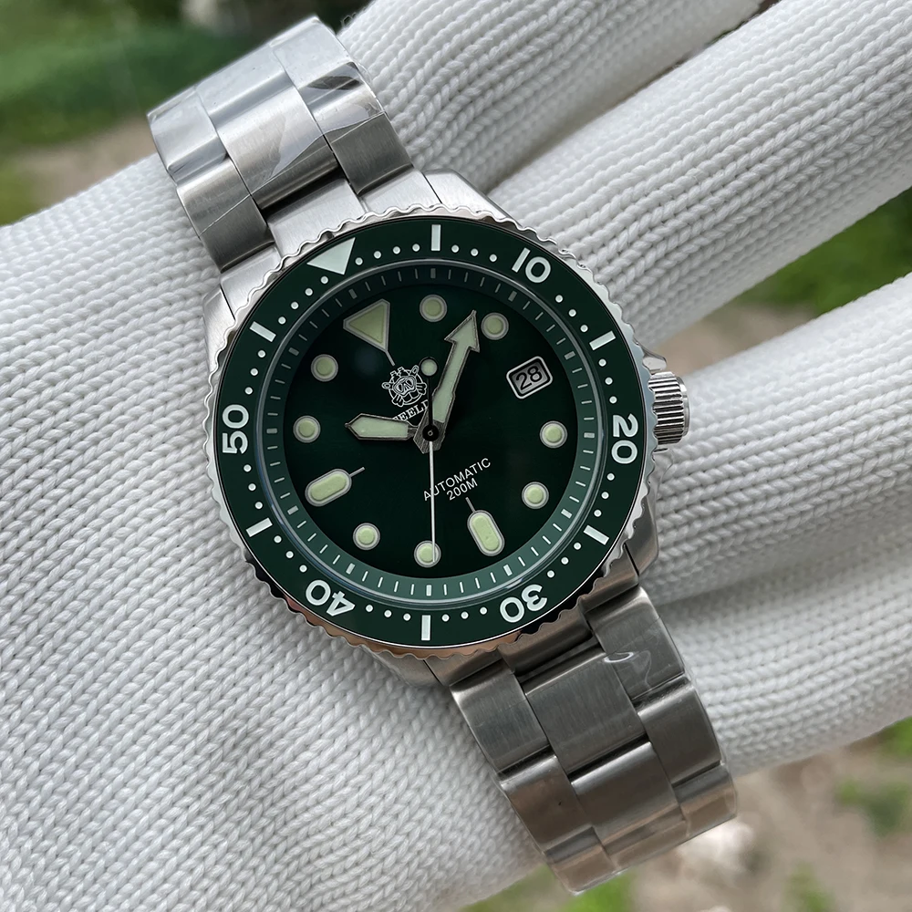 Steeldive Offiical SD1973 Men's Watch Dive Watch NH35 Automatic Mechanical Men's Watch 41mm 200m Diver Watch Men Watches