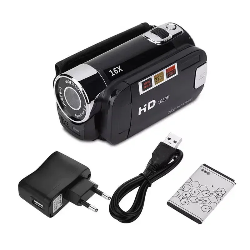 

For Versatile Angles 16MP Digital Camera For Family Events Red-1 ABS Material Long-lasting NP5C Lithium Battery