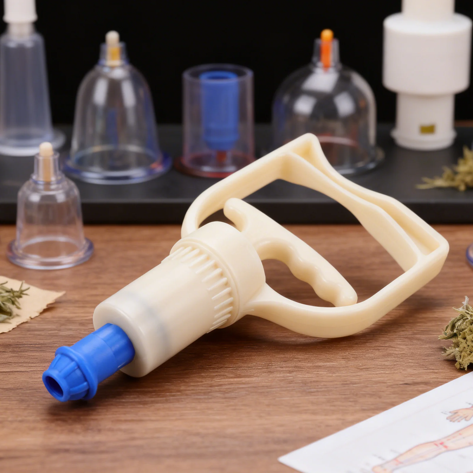 

Vacuum Cupping Pump: Manual Handheld Suction Device For Massage Therapy Portable Replacement Tool Cupping Set Accessory