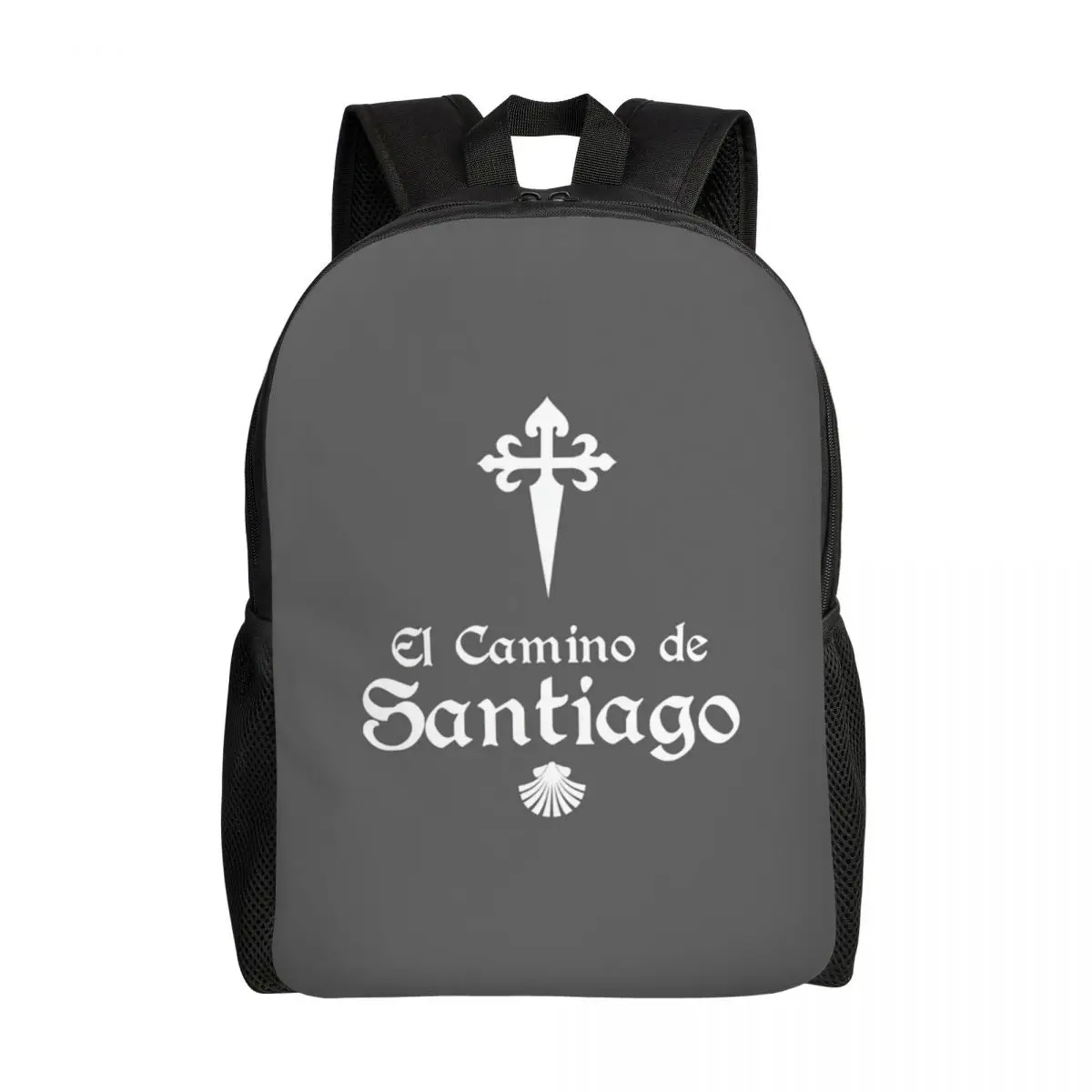 Custom Camino De Santiago De Compostela Shell Saint Backpack Women Men Fashion Bookbag for College School Bags