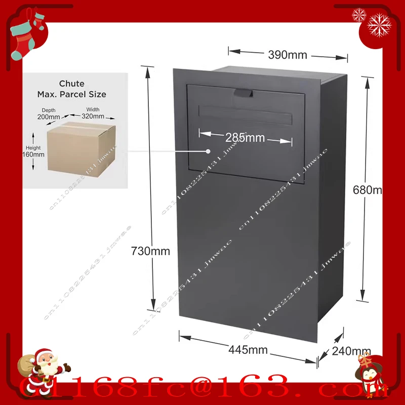 Home Package Delivery Box & Self-Pickup Locker - Mailbox for Parcels, Documents & Office Courier Receiving