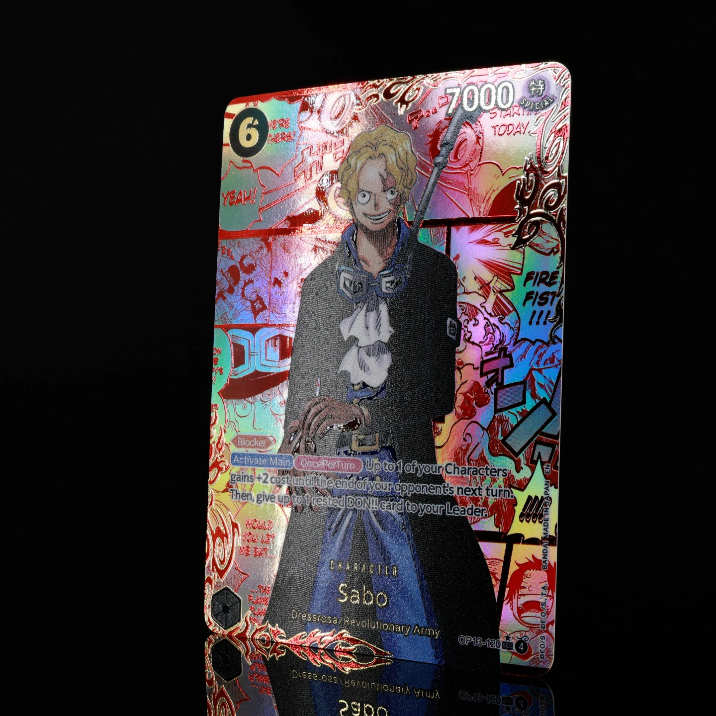One Piece TCG OPCG English Red Manga Card OP13 3 Brother Red Manga