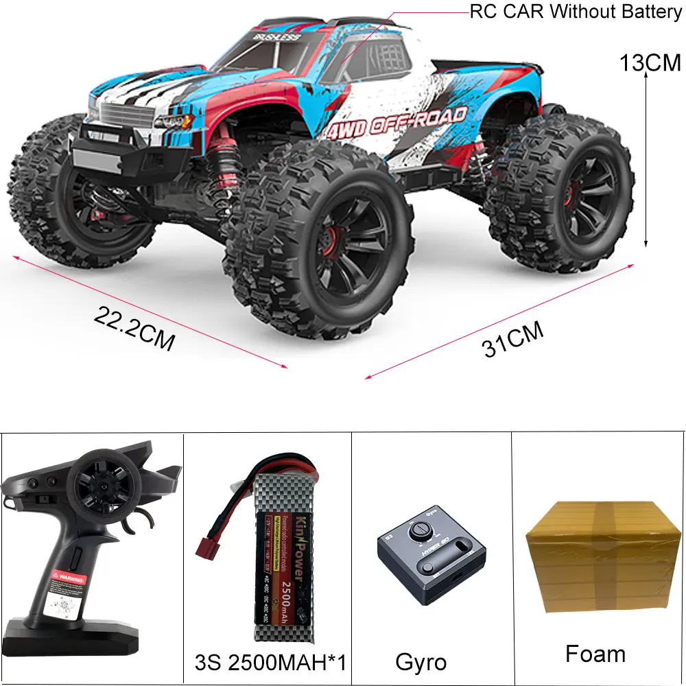 MJX Hyper Go RC szybki samochód 16208 16209 16210 bezszczotkowy 1/16 2.4G pilot 4WD Off-wyścigi drogowe ciężarówka elektryczna