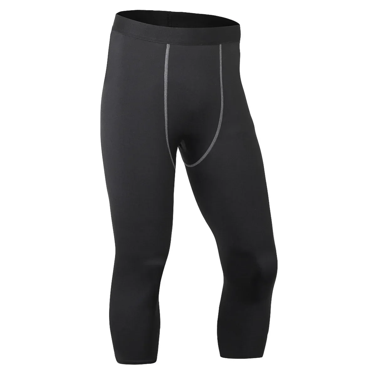 Man Sport Fitness Running Cropped Broek Compressie Panty Gym Wear Kleding Workout Capri Broek Heren Legging Heren Panty