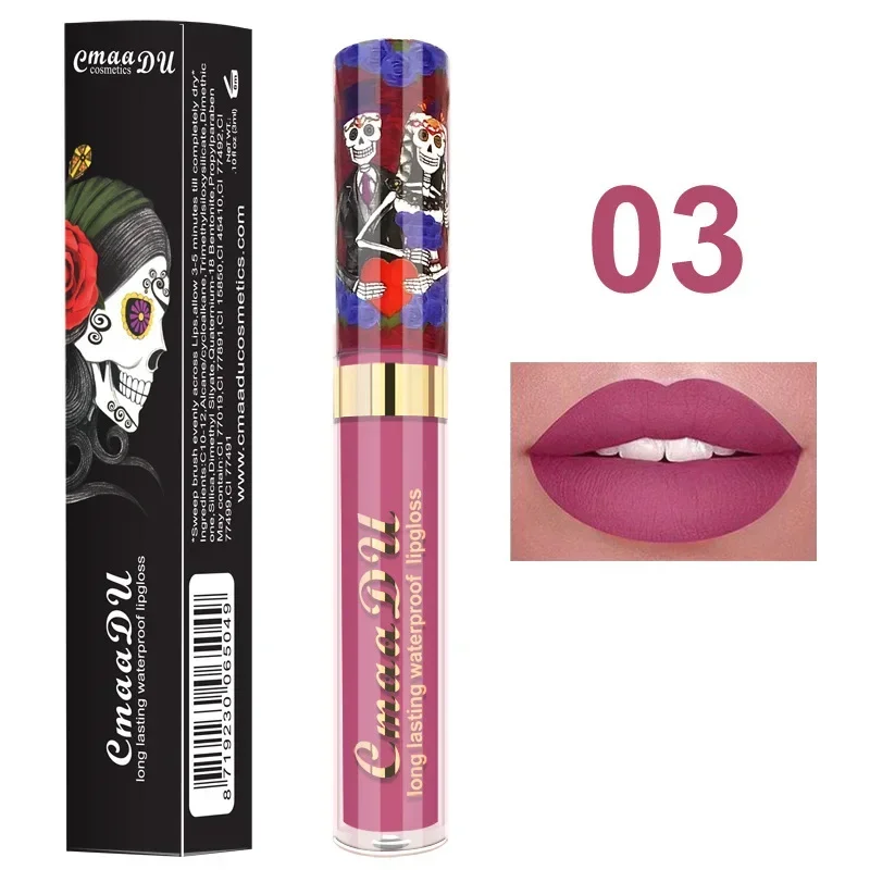 CmaaDu 6Color Fashion Legacy Makeup Liquid Lip Gloss Lipstick Matte Finish Long-Lasting Lady Lipgloss Lip Stick Colour Cosmetic