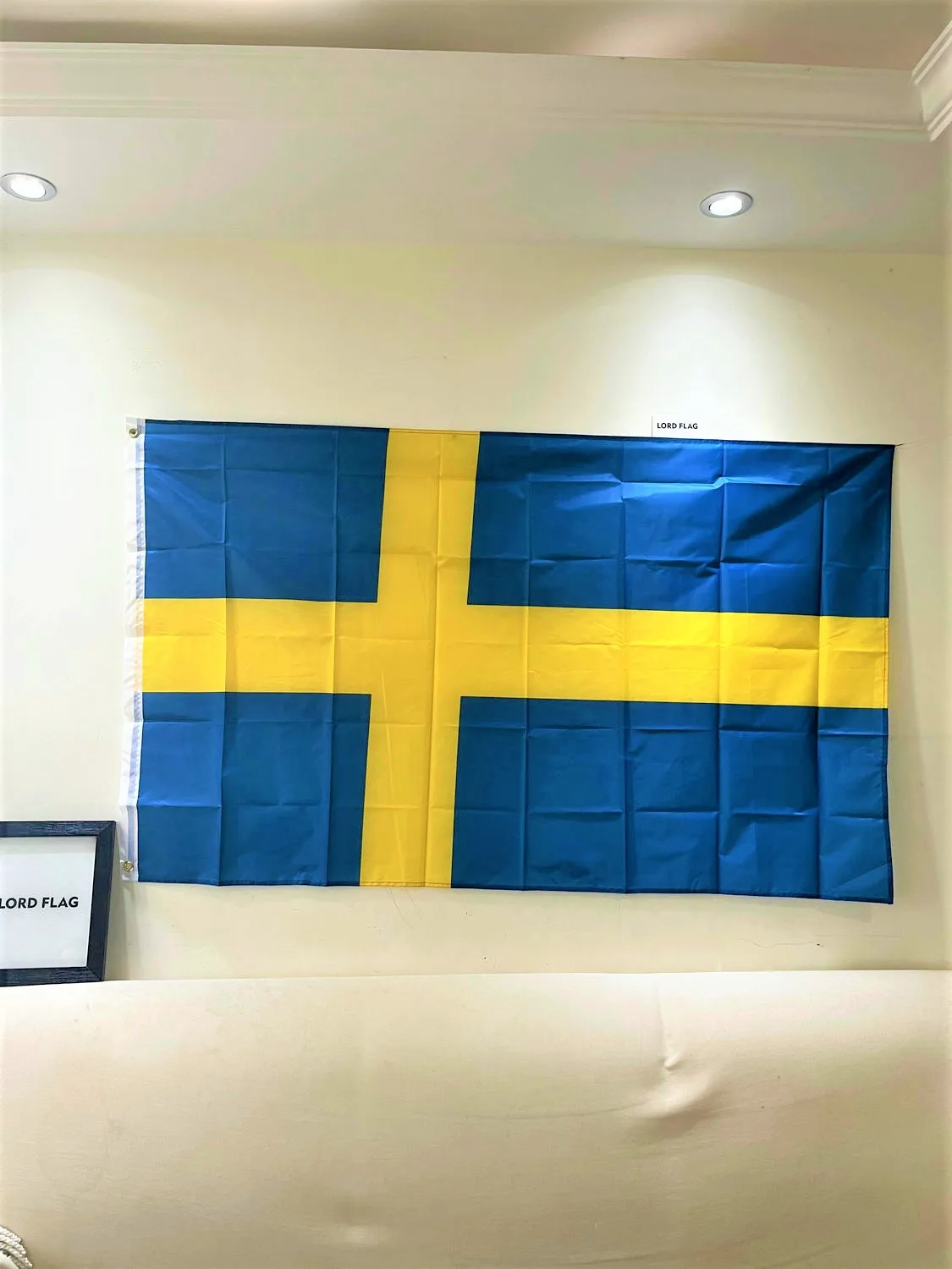 Swedish National Flag 90X150cm Hanging SE Konungariket Sverige Sweden Flags SWE Polyester Blue With Gold Cross Sweden Banner