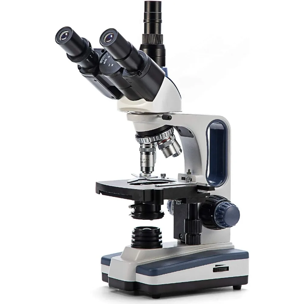 Magnification, Siedentopf Head, Research-Grade Trinocular Compound Lab Microscope