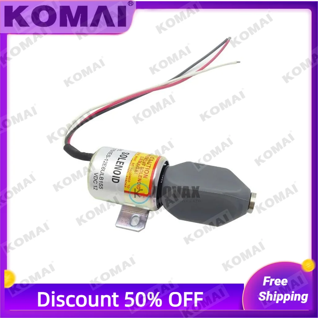 

1751ES-12E6ULB1S5 12V shutdown solenoid valve 1700-1512 excavator parts manufacturer wholesale