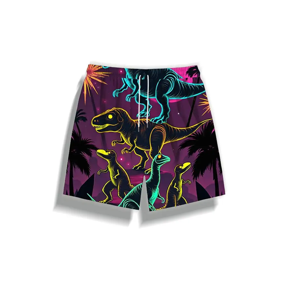 1pcs Men's Short swim trunks2026 Summer 3D Printed Short sleeve man pants Quick drying Polyester Breathable sport running