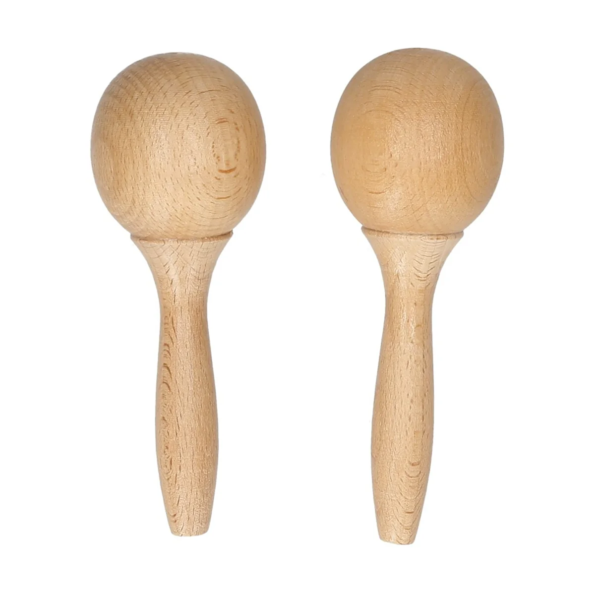 Beech Maraca, Percussion Instrument Wooden Maraca Pair Percussion Maraca for Musical Instrument 1 Pair