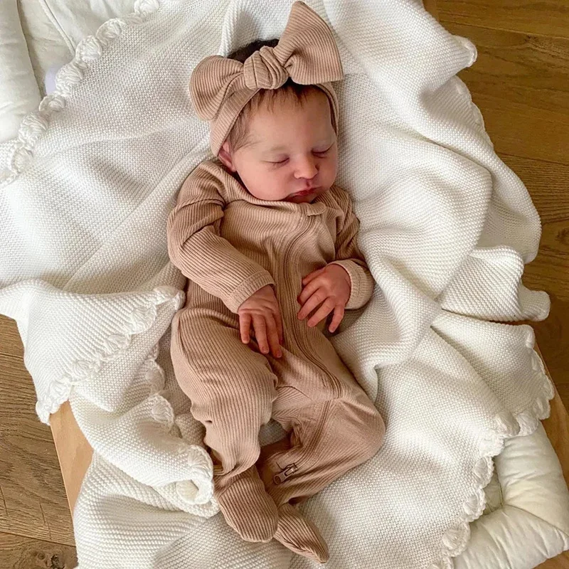 

48CM Realistic Silicone Reborn Dolls Laura Newborn Baby Doll That Look Real Life Size Dolls for Children