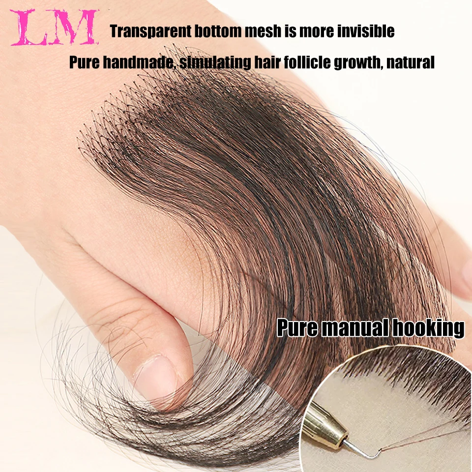 LM Hair Front Hairline Patch, Bandeau, Peut Ministres, Ultra Mince, Naturel, Invisible, planchers less Lanugo