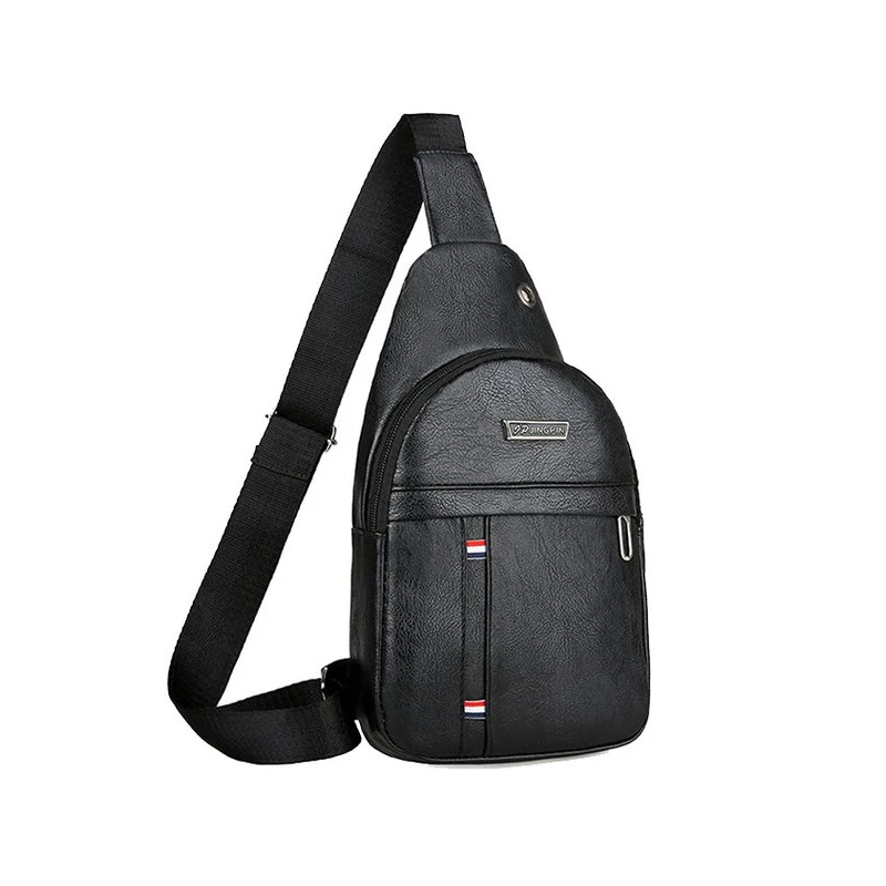 Bolso de hombro de PU para hombre, bandolera de hombro para deportes al aire libre, Bolsa de mensajero de lona para Picnic