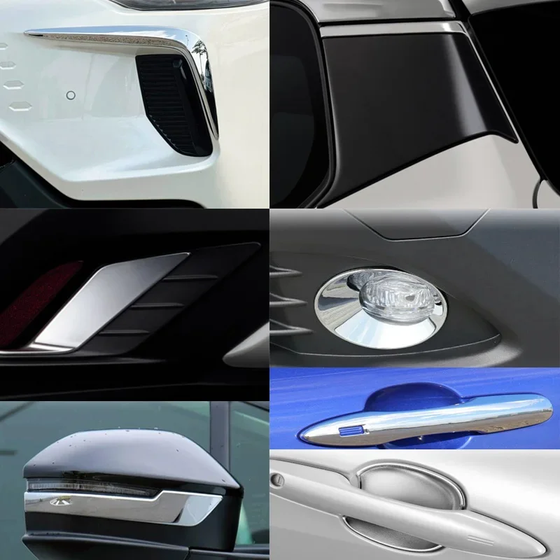 ABS Chrome Front Rear Foglight Bezel Cover Trim for Toyota Corolla Cross 2025 2026 Car Bumper Door Handle Bowl Accessories