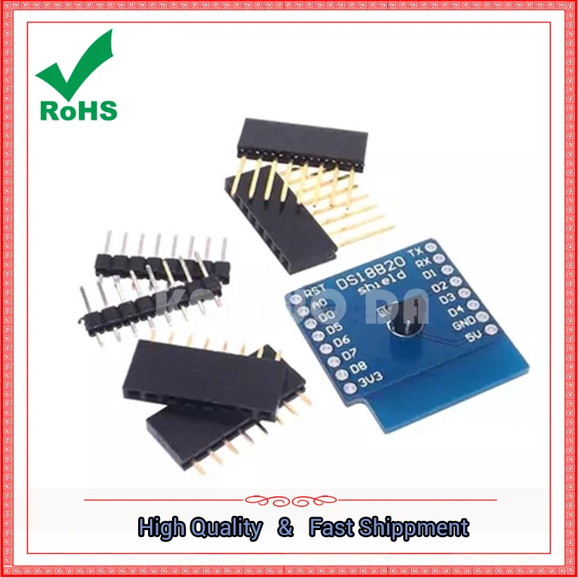 DS18B20 Temperature Sensor Module Temperature Measurement Module FOR D1 Mini WIFI Expansion Board Learning Board