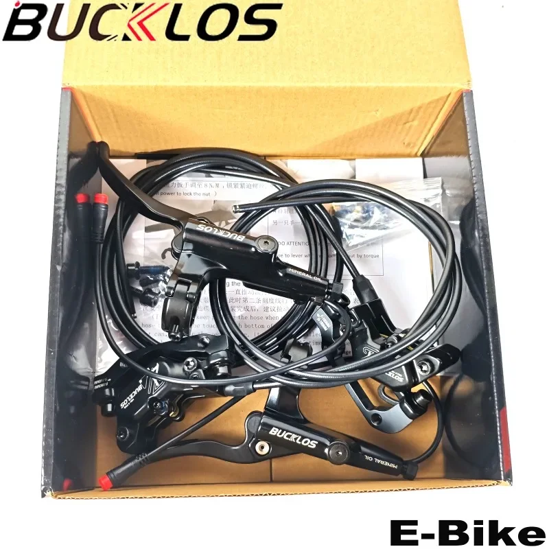Set Freni A Disco Idraulici Per Mountain Bike, Doppio Pistone, Pinze Anteriore E Posteriore, Tubo Olio Antiesplosione, Dischi 160mm - 3