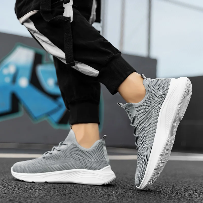 

Men's Shoes Breathable All-match Mesh Shoes Casual Sports Trendy Shoes Men's All-match Wear-resistant Running Shoes for Men