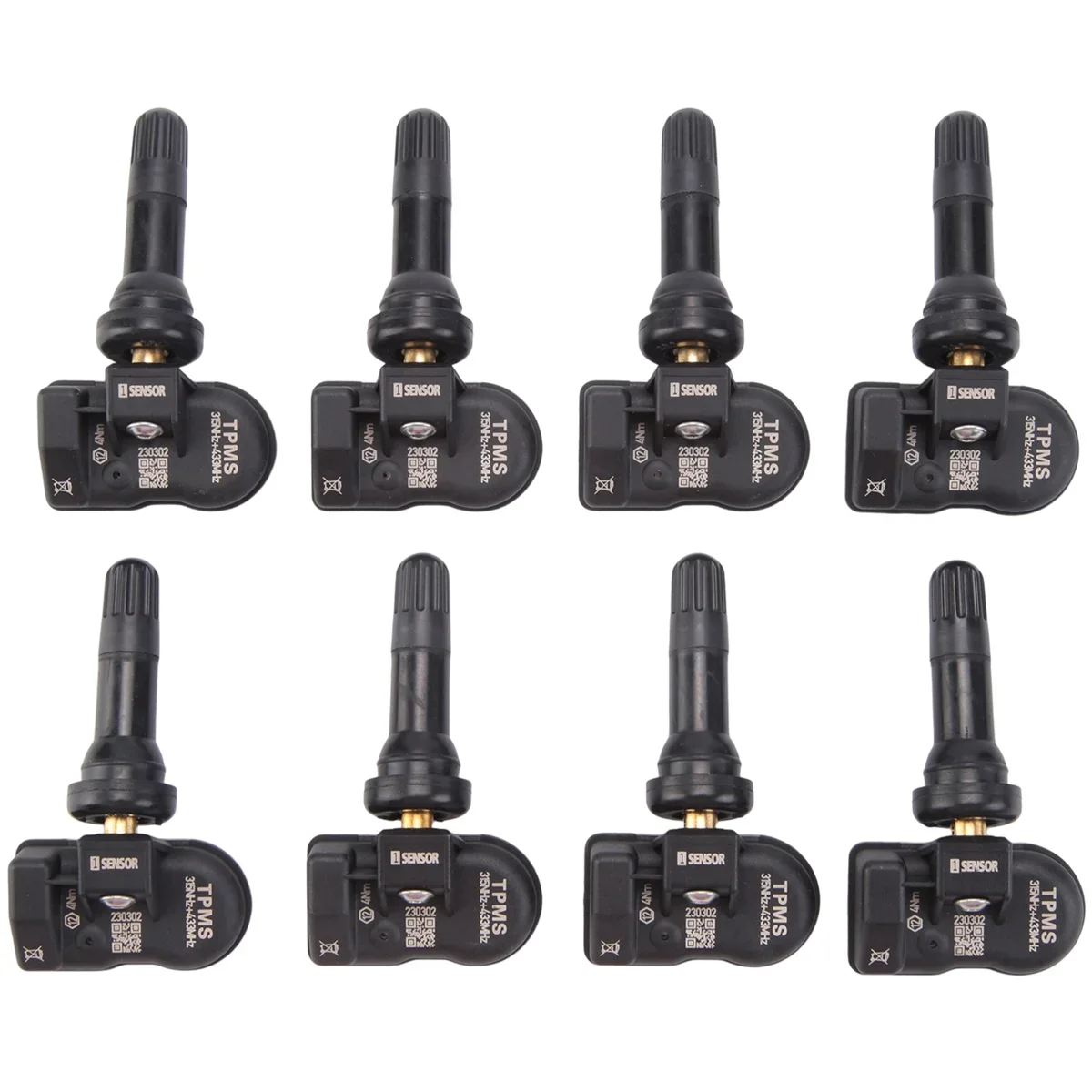 TPMS Sensor 8Pcs 433MHz 315MHz Universal 2 In 1 Programmable MX Sensor For Autel Tire Pressure Monitoring