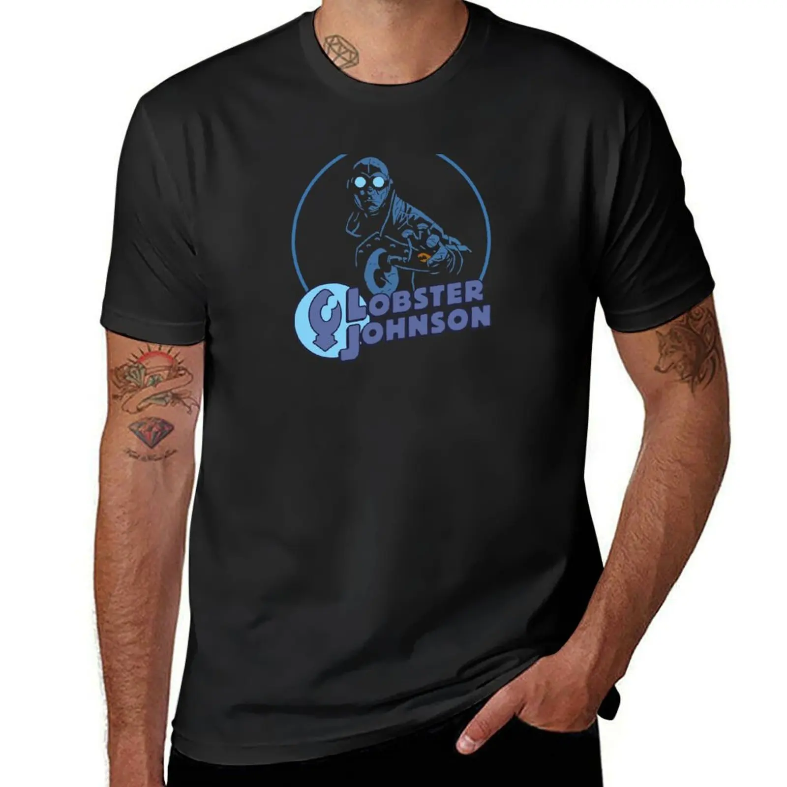 

Lobster Johnson (For Dark Shirts) T-Shirt new edition plus size clothes anime tshirt summer shirt Men's clothing