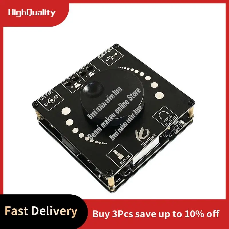 

XY-AP50H HIFI Fever Bluetooth5.0 Плата усилителя TPA3116D2 50 Вт + 50 Вт Регулируемый стереоаудио модуль с высокими басами-ABVP