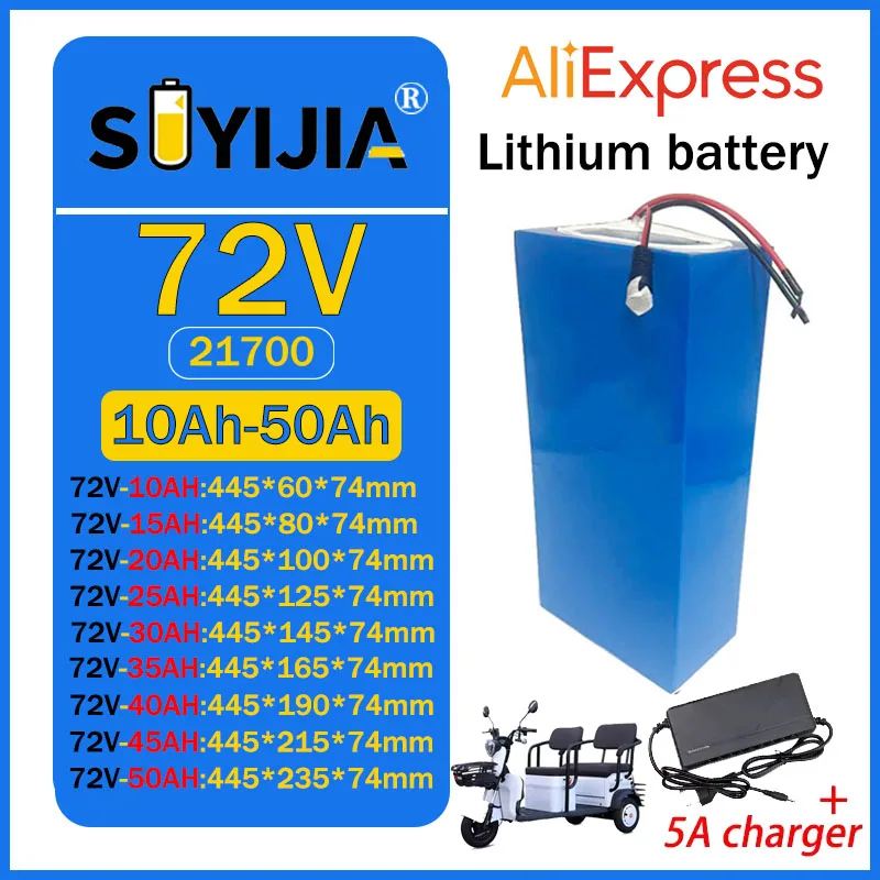 72V 50Ah 45Ah 20Ah …
