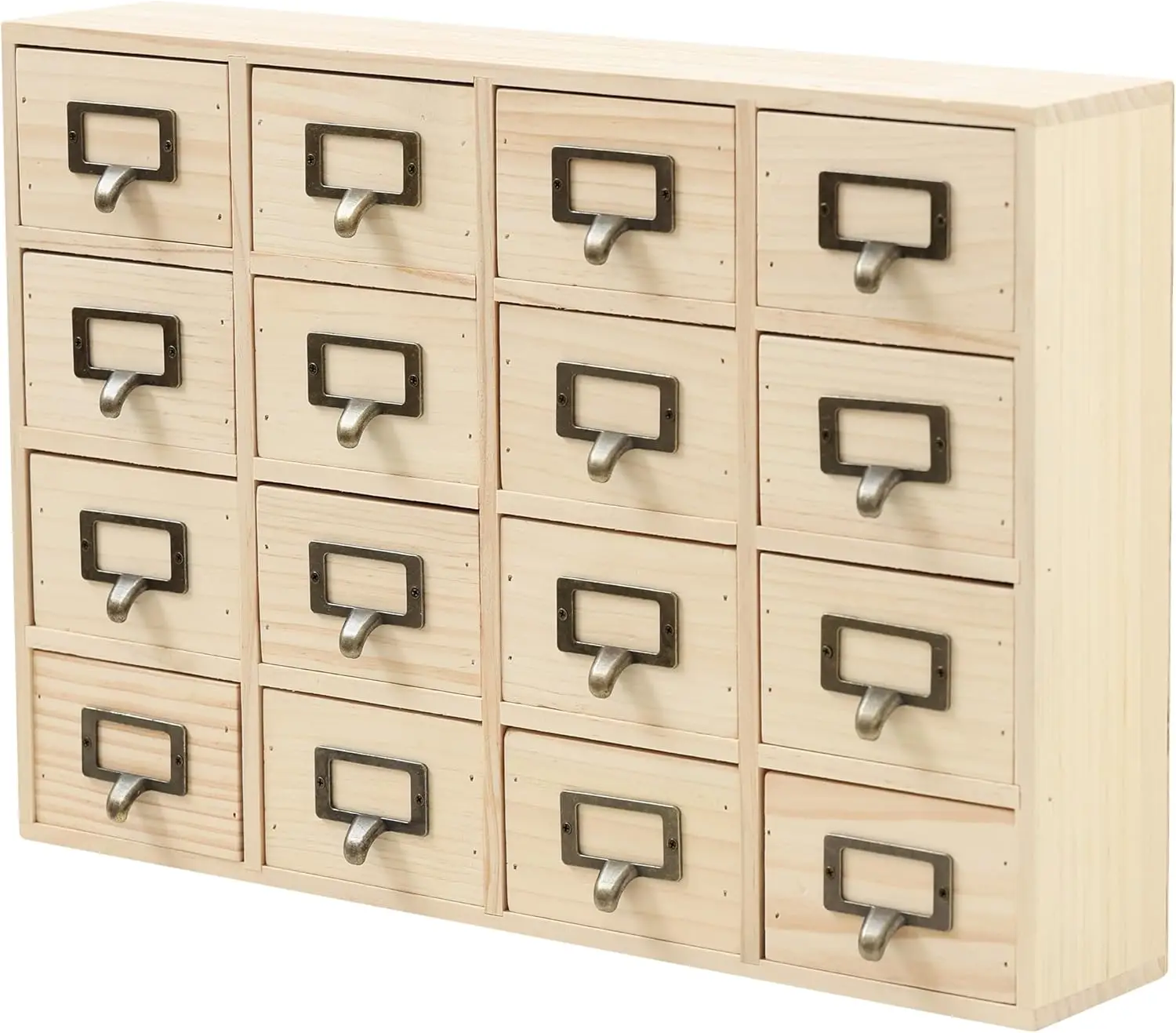 

DIY Wooden Desk Organizer with Drawers – Unfinished 16-Drawer Wood Desk Organizer for Crafts, School, or Office – Cust