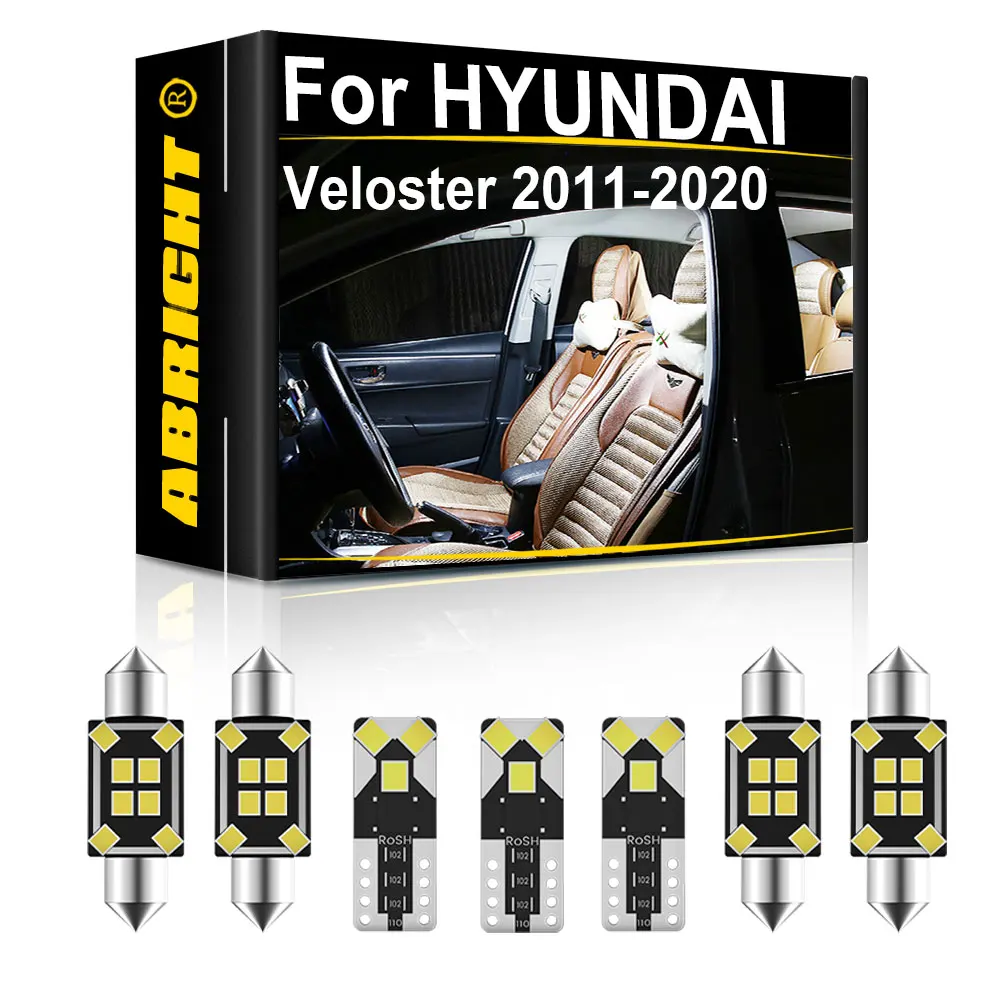 ABRIGHT Auto-Innenraum-LED-Leuchten Canbus für HYUNDAI Veloster FS JS 2011 2012 2013 2014 2015 2016 2017 2018 2019 2020 Deckenleuchte