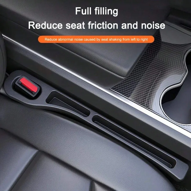 2-piece car seat gap filling plug, anti drop, with groove design, durable and soft material, fine texture, multiple colors, very