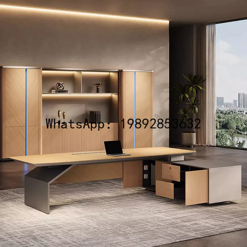 

a23 boss desk: minimalist, high-end executive office desk