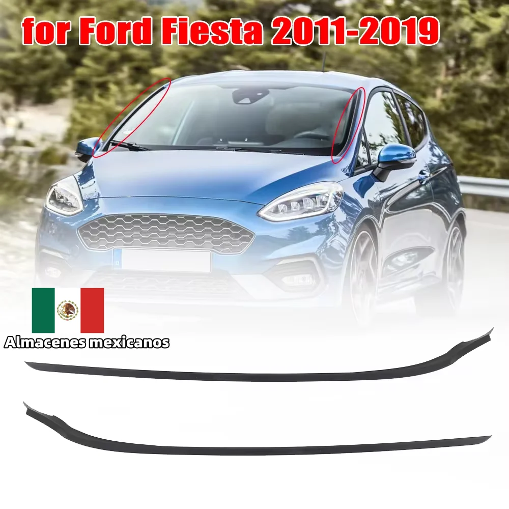 

AE8Z 5403137 B молдинг на стойку лобового стекла для Ford Fiesta 2009-2019 боковая жесткая резиновая уплотнительная лента на лобовое стекло автомобильные аксессуары