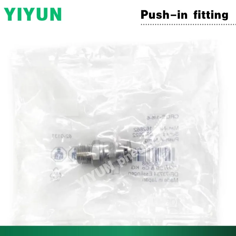 Stainless steel Joint Push-in fitting Pneumatic components CRQS CRQSL CRQST-1/4 3/8 1/2-4 6 8 10 12 16 YIYUN